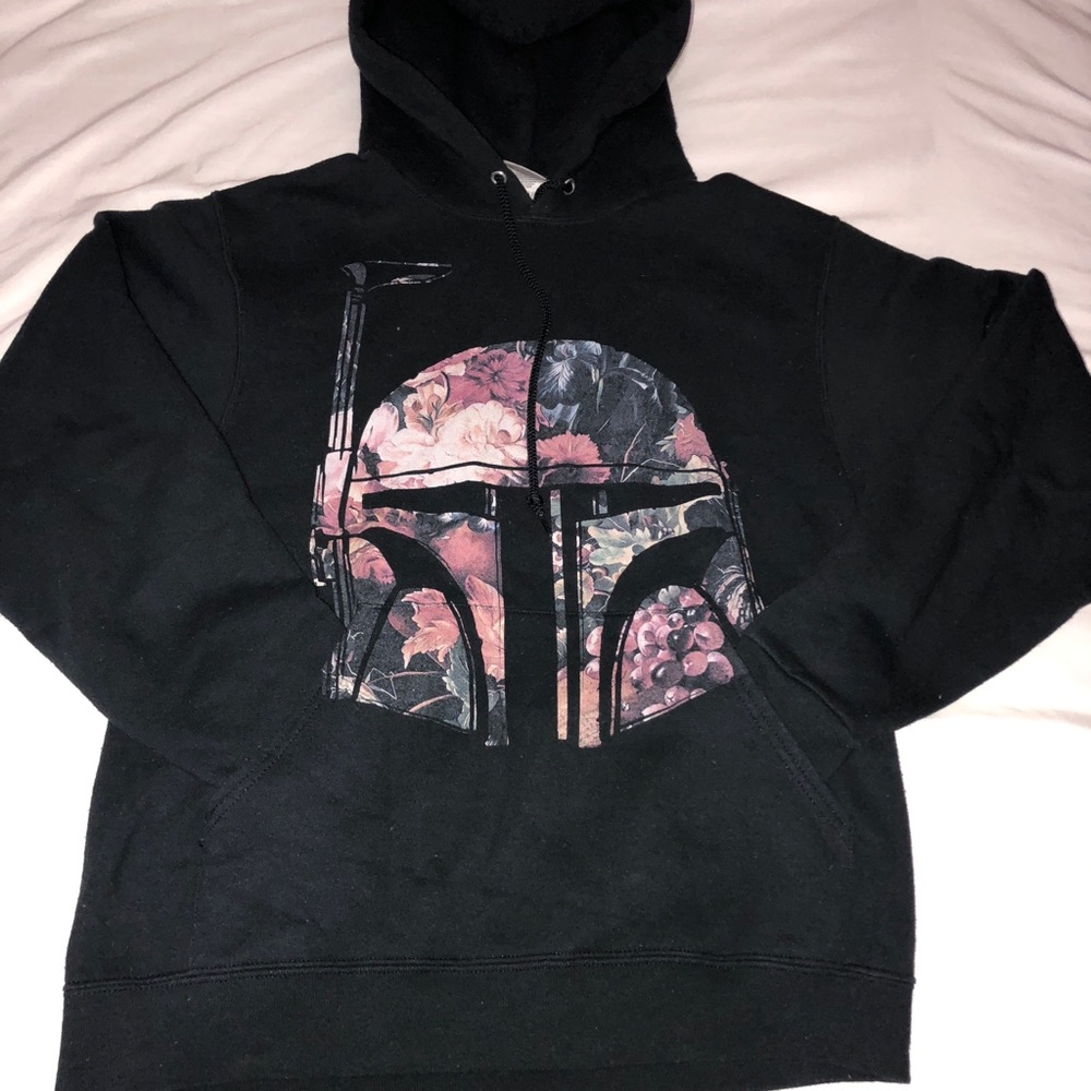 Black flower Star Wars hoodie